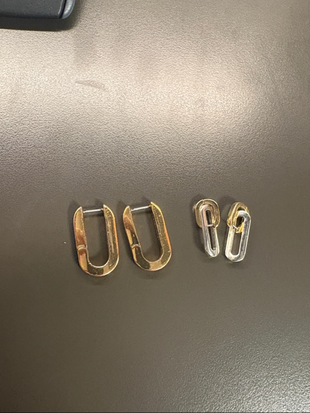 Jenny Bird u link and Silver Link Hoop Earrings - Modern Women Jewelry